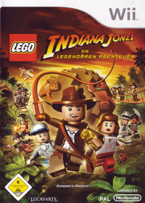 Lego Indiana Jones - The Original Adventures — box-2D (DE)