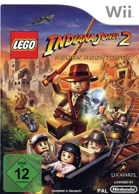 Lego Indiana Jones 2 - The Adventure Continues — box-2D (DE)