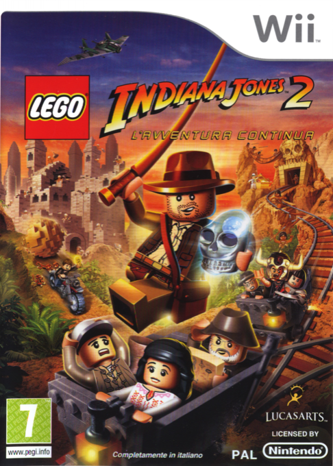 Lego Indiana Jones 2 - The Adventure Continues — box-2D (IT)