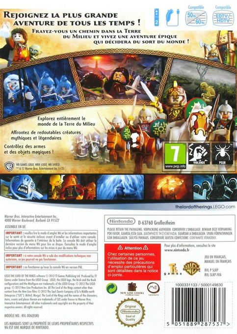 Lego Le Seigneur Des Anneaux — box-2D-back (FR)