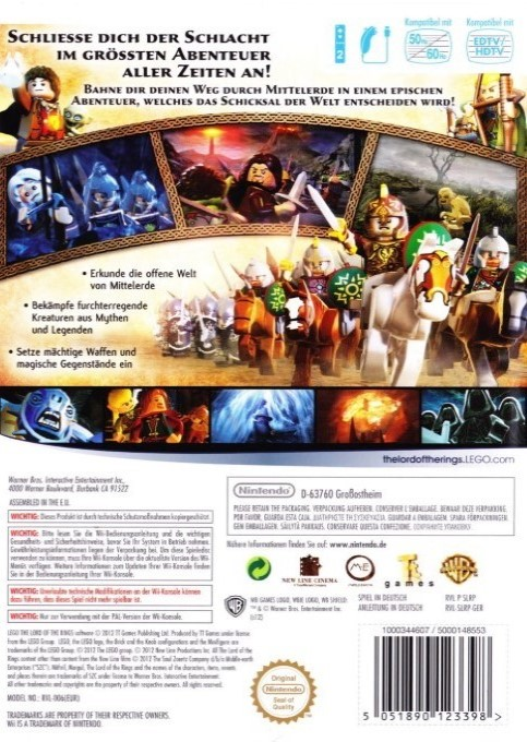 Lego Le Seigneur Des Anneaux — box-2D-back (DE)