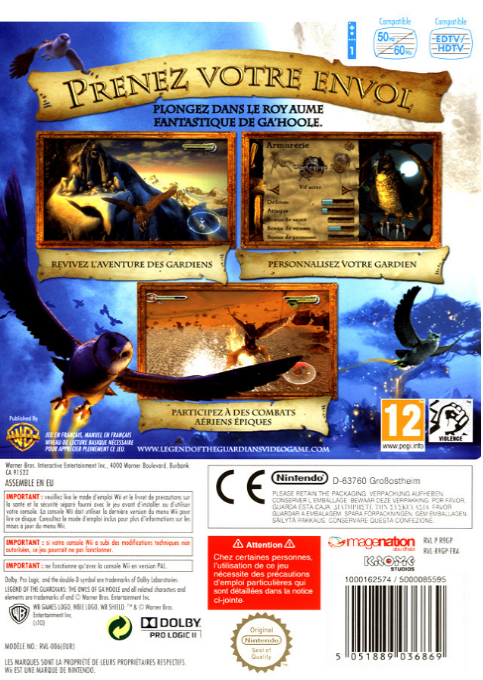 Legend Of The Guardians - The Owls Of Ga'hoole — box-2D-back (FR)