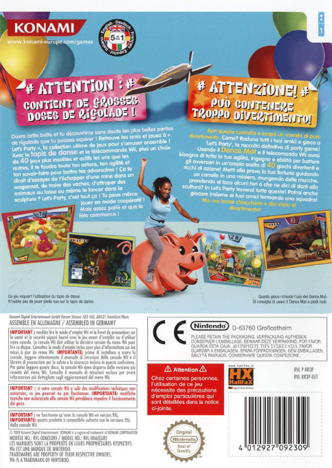 Let's Party! — box-2D-back (FR)