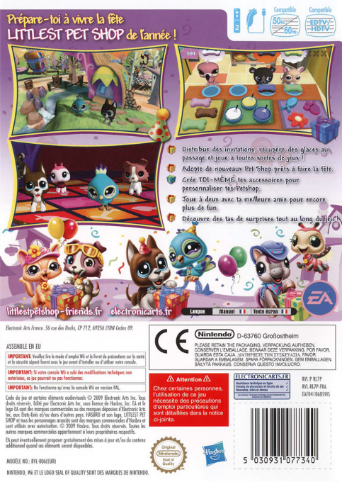 Littlest Pet Shop - Friends — box-2D-back (FR)