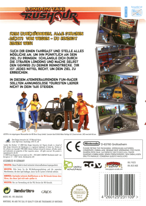 London Taxi - Rushour — box-2D-back (DE)
