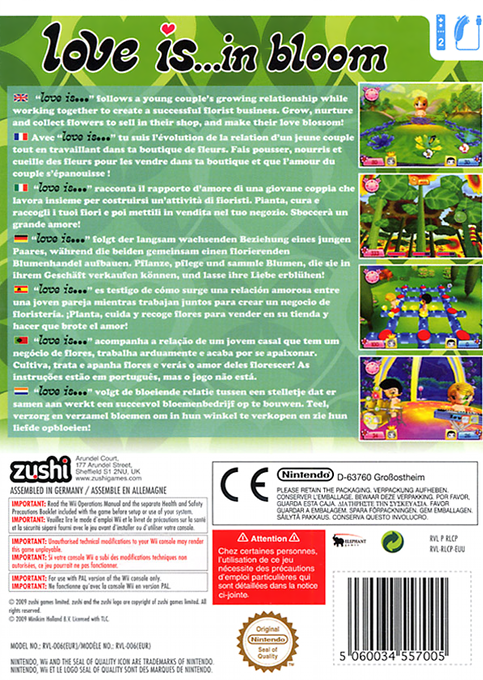 Love Is... in Bloom — box-2D-back (EU)