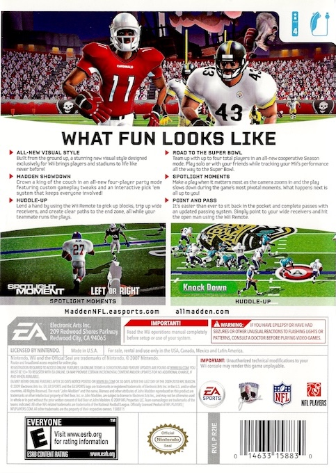 Madden Nfl 10 — box-2D-back (US)