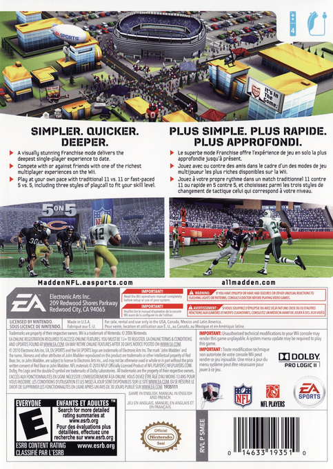 Madden Nfl 11 — box-2D-back (US)