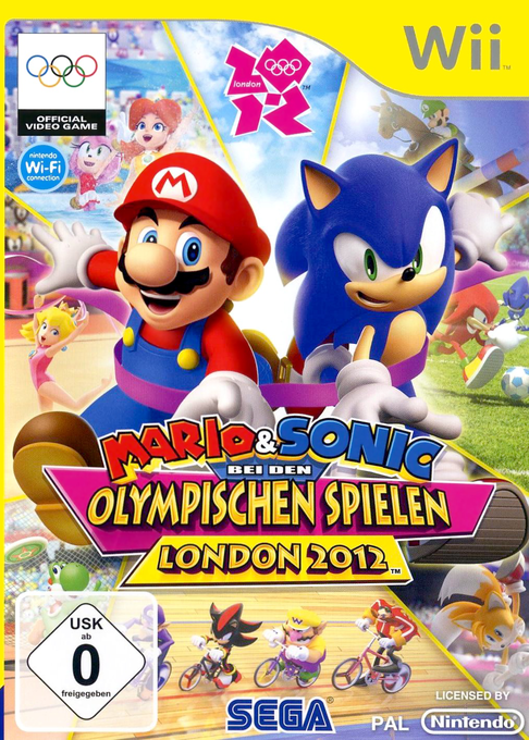 Mario And Sonic Aux Jeux Olympiques De Londres 2012 — box-2D (DE)