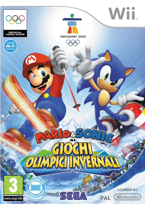 Mario And Sonic Aux Jeux Olympiques D'hiver — box-2D (IT)