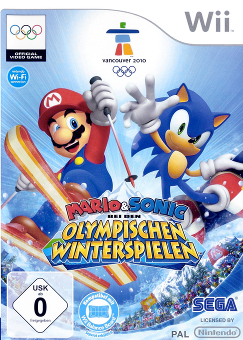 Mario And Sonic Aux Jeux Olympiques D'hiver — box-2D (DE)