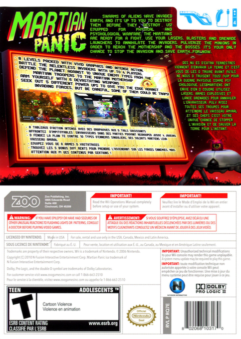 Martian Panic — box-2D-back (US)