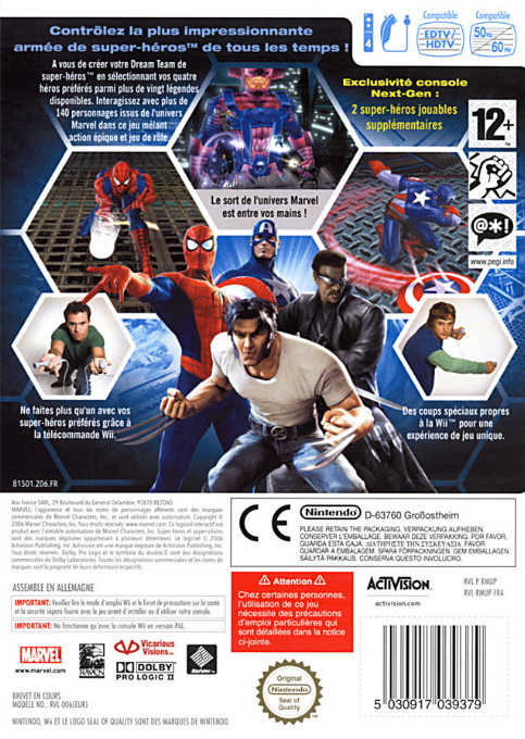Marvel Ultimate Alliance — box-2D-back (FR)