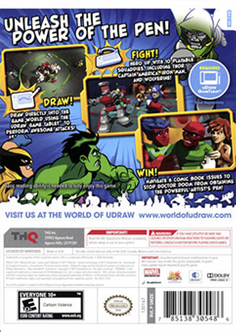 Marvel Super Hero Squad - Comic Combat — box-2D-back (US)