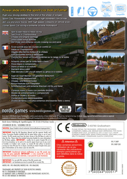 Sprint Cars — box-2D-back (EU)