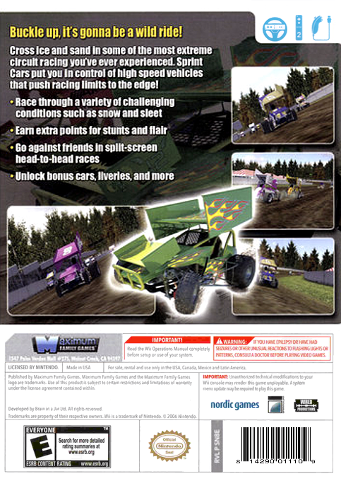 Sprint Cars — box-2D-back (US)