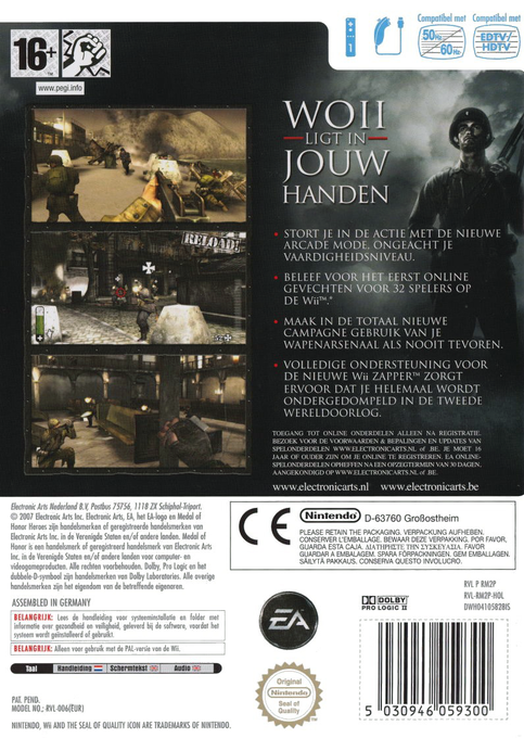 Medal Of Honor - Heroes 2 — box-2D-back (NL)