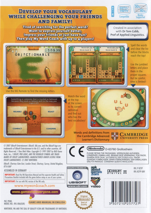 Mon Coach Personnel - J'enrichis Mon Vocabulaire — box-2D-back (UK)