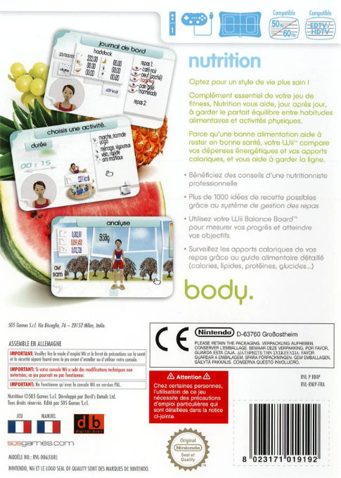 Mind. Body. Soul. - Nutrition Matters — box-2D-back (FR)