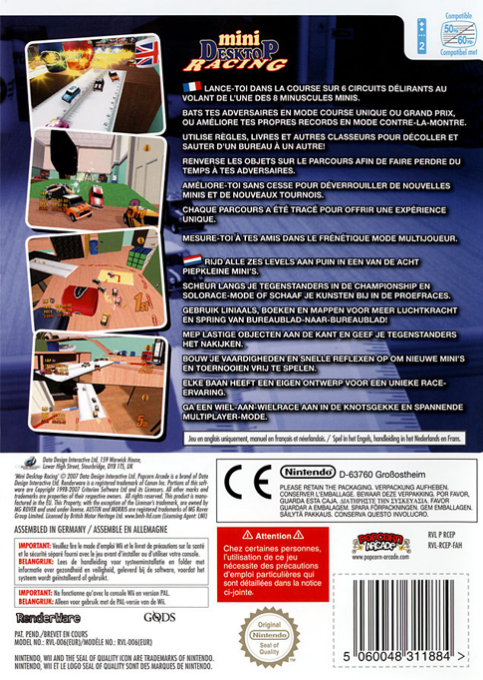 Mini Desktop Racing — box-2D-back (FR)