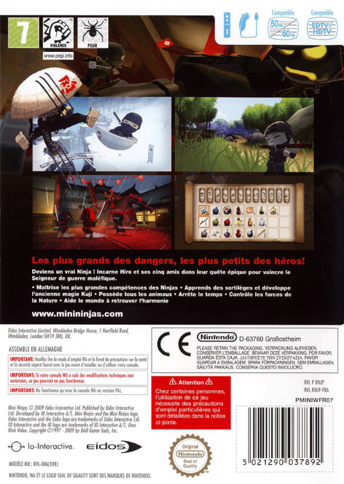 Mini Ninjas — box-2D-back (FR)