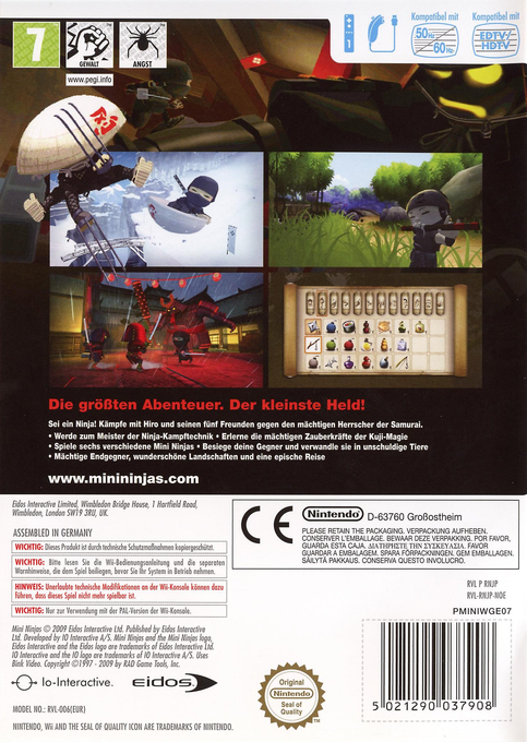Mini Ninjas — box-2D-back (DE)