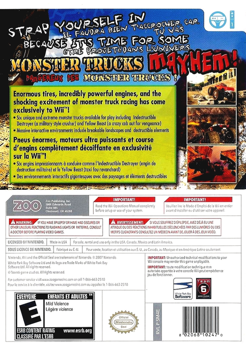 Monster Trucks Mayhem — box-2D-back (US)