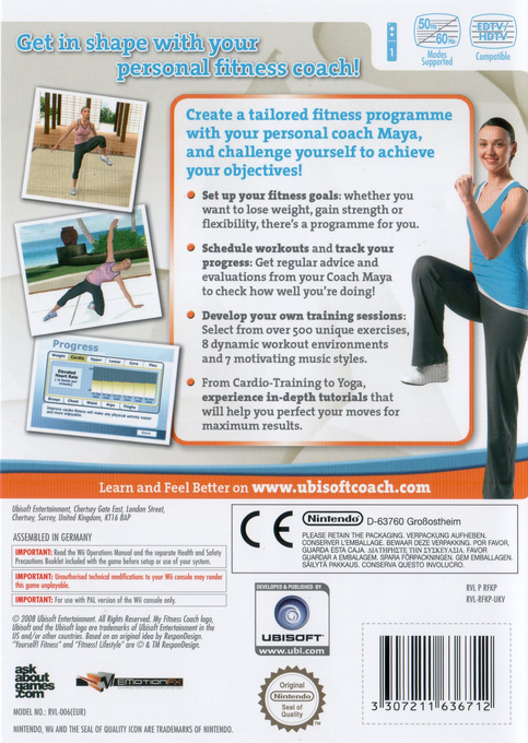 Mon Coach Personnel - Mon Programme Forme Et Fitness — box-2D-back (UK)