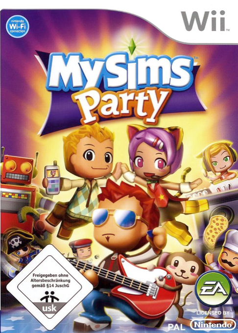 Mysims Party — box-2D (DE)