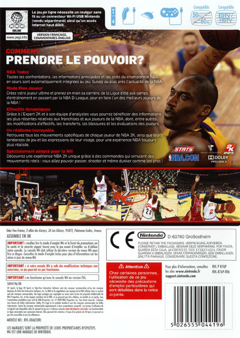 Nba 2k10 — box-2D-back (FR)