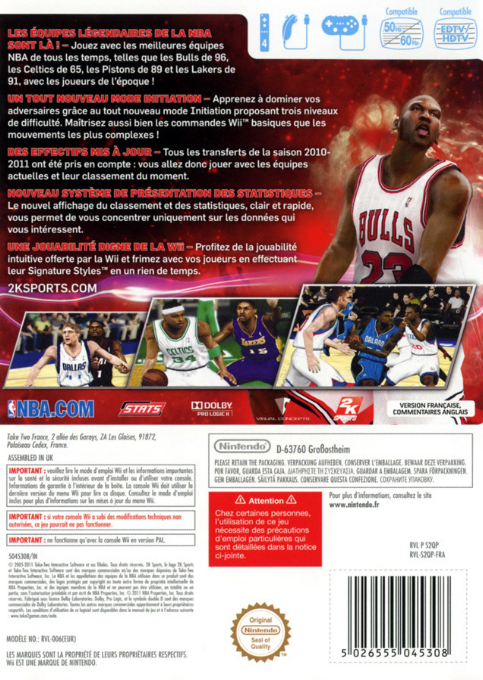 NBA 2K12 — box-2D-back (FR)