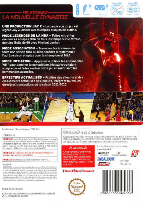 NBA 2K13 — box-2D-back (FR)