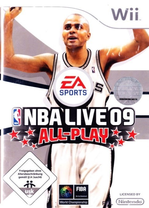 NBA Live 09 - All-Play — box-2D (DE)