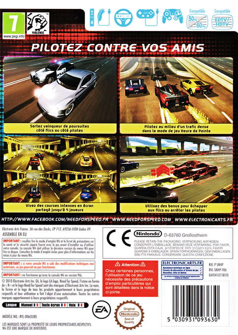 Need For Speed - Hot Pursuit — box-2D-back (FR)