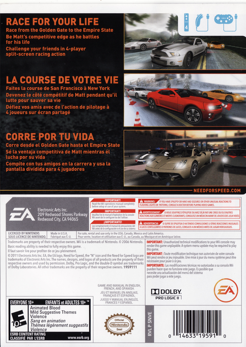 Need For Speed - The Run — box-2D-back (US)