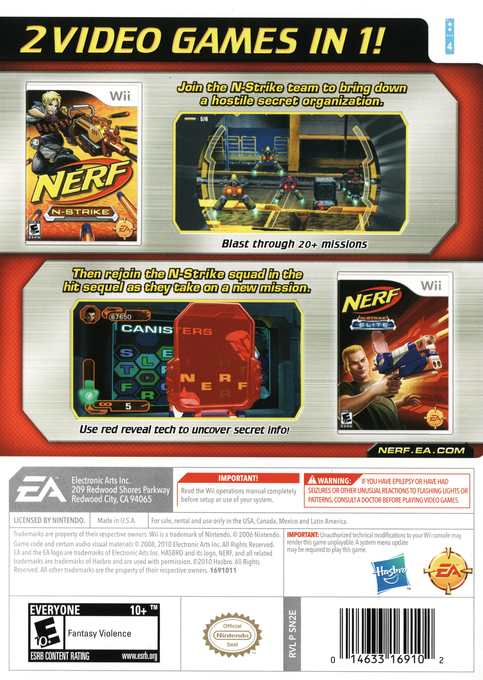 Nerf N-Strike : Double Blast Bundle — box-2D-back (US)
