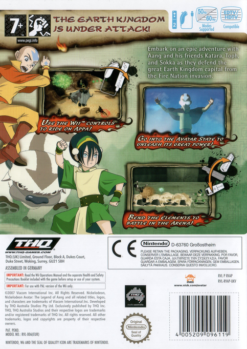 Avatar - Le Dernier Maître De L'air - Le Royaume De La Terre En Feu — box-2D-back (EU)