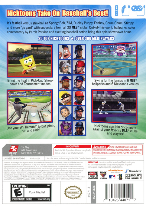 Nicktoons Mlb — box-2D-back (US)