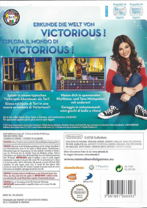 Victorious - Taking The Lead — box-2D-back (DE)