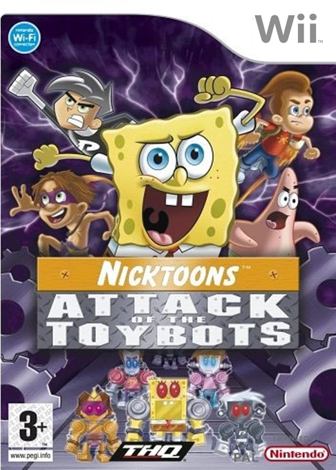 Bob L'eponge Et Ses Amis - Contre Les Robots-jouets — box-2D (EU)