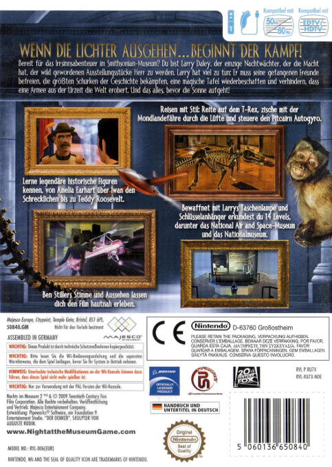 Nuit Au Musée 2, La — box-2D-back (DE)