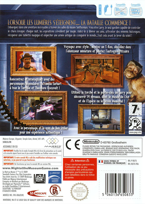 Nuit Au Musée 2, La — box-2D-back (FR)