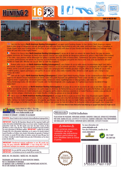 North American Hunting Extravaganza 2 — box-2D-back (EU)