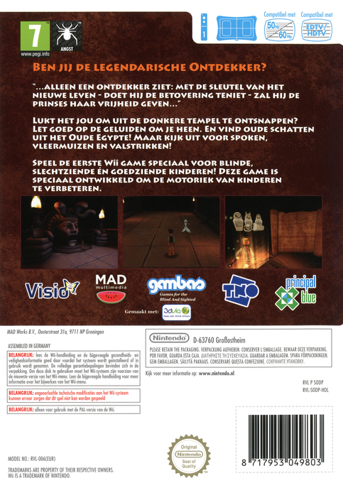 Ontdekker en het Mysterie van de Diamanten Scarabee, De — box-2D-back (EU)