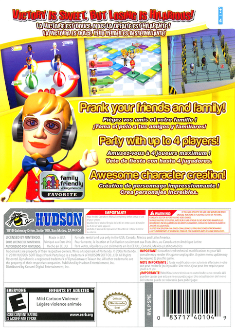 Oops! Prank Party — box-2D-back (US)