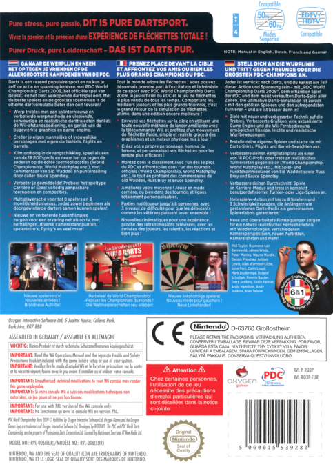 PDC World Championship Darts — box-2D-back (UK)