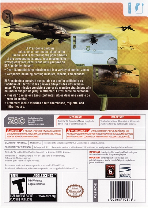 Pacific Liberator — box-2D-back (US)