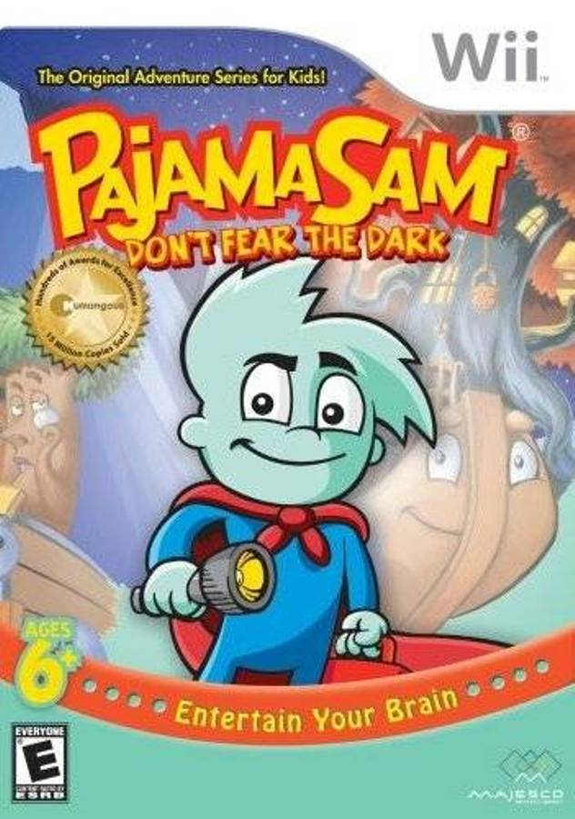 Pajama Sam - Don't Fear The Dark box art