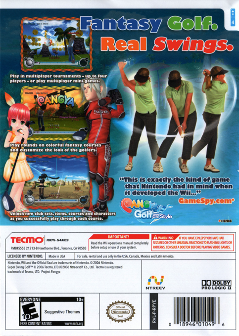 Swing Golf Pangya — box-2D-back (EU)