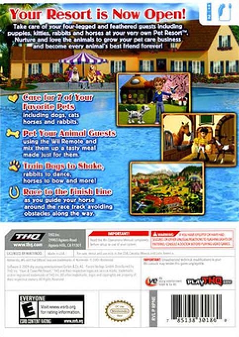 Paws & Claws - Pet Resort — box-2D-back (US)